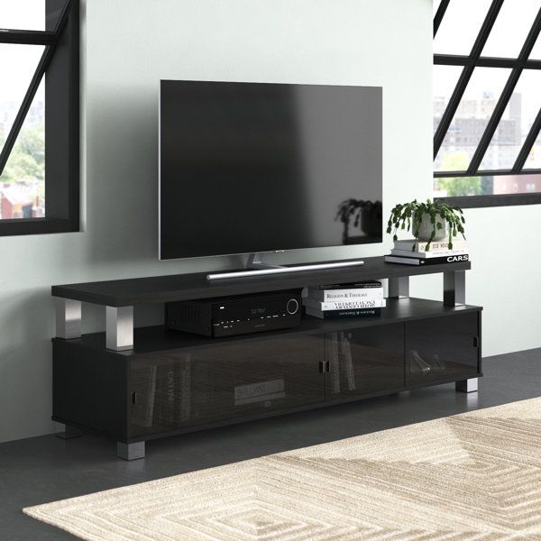 Wade Logan® Kendari Extra Wide Tv Stand For Tvs Up To 95" & Reviews |  Wayfair For Wide Entertainment Centers (View 5 of 15)