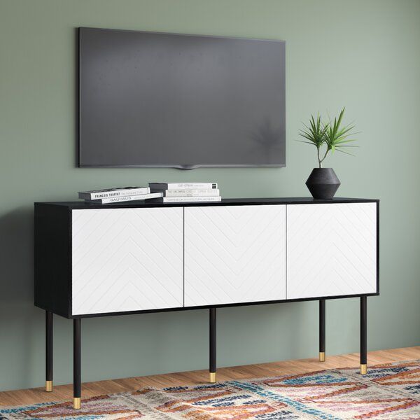 Wrought Studio Oakley 55.1'' Media Console & Reviews | Wayfair With Oaklee Tv Stands (Photo 6 of 15)