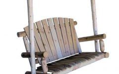 20 Inspirations 3-person Natural Cedar Wood Outdoor Swings