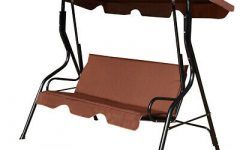 The Best 3 Seats Patio Canopy Swing Gliders Hammock Cushioned Steel Frame