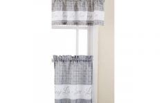 Live, Love, Laugh Window Curtain Tier Pair and Valance Sets