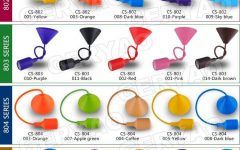 15 Inspirations Coloured Cord Pendant Lights