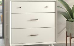 Matte White 3-drawer Wood Desks