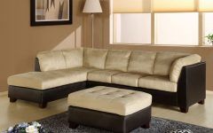Abbyson Living Charlotte Beige Sectional Sofa and Ottoman