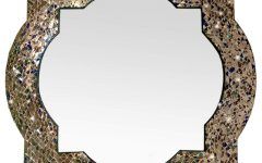 Bronze Quatrefoil Wall Mirrors