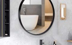 Round Grid Wall Mirrors