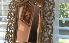 15 Ideas of Antique Brass Wall Mirrors