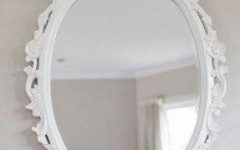 Oval Cream Mirrors