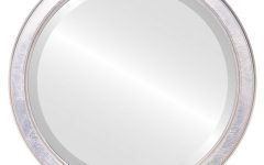 2024 Popular Silver Leaf Round Wall Mirrors