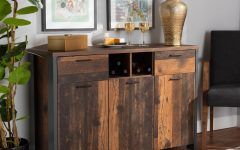 15 Photos Brown Finished Wood Sideboards