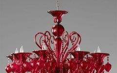 12 Ideas of Small Red Chandelier