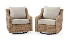 2 Piece Swivel Gliders with Patio Cover
