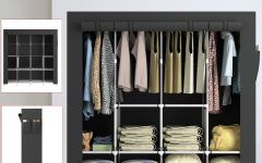 15 Collection of Rail Clothes Storage Cupboard Wardrobes