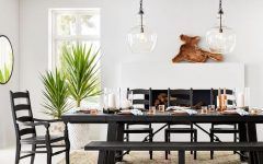 20 Collection of Blackened Oak Benchwright Dining Tables