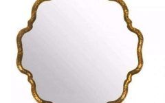 15 Best Collection of Gold Scalloped Wall Mirrors