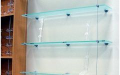 Suspended Glass Display Shelves