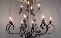 12 Collection of Metal Chandeliers