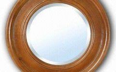  Best 15+ of Round Wood Framed Mirrors