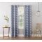 Geometric Print Textured Thermal Insulated Grommet Curtain Panels
