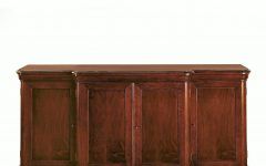 The Best Walnut Finish Crown Moulding Sideboards