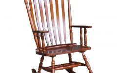 2024 Latest Colonial Cherry Finish Rocking Chairs