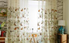 50 Collection of Kida Embroidered Sheer Curtain Panels