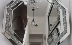 Traditional Frameless Diamond Wall Mirrors