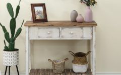 Natural Wood Console Tables