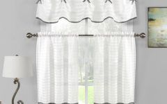 Twill 3-piece Kitchen Curtain Tier Sets