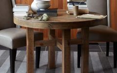 20 Inspirations Small Round Dining Tables with Reclaimed Wood