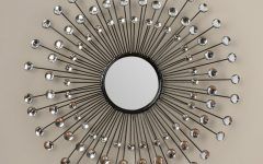 20 Collection of Estrela Modern Sunburst Metal Wall Mirrors