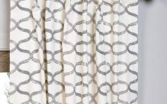 2024 Popular Sarong Grey Printed Cotton Pole Pocket Single Curtain Panels