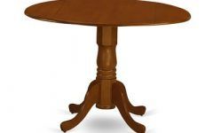 Boothby Drop Leaf Rubberwood Solid Wood Pedestal Dining Tables