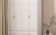 Large White Wardrobes with Drawers