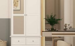 15 Inspirations White Wood Wardrobes with Drawers