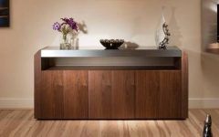 Walnut and Black Sideboards