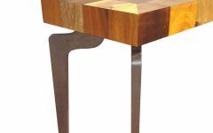 20 Ideas of Oak Wood and Metal Legs Console Tables
