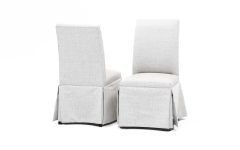 Garten Linen Skirted Side Chairs Set of 2