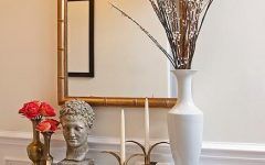 Cream and Gold Console Tables