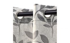 Superior Leaves Insulated Thermal Blackout Grommet Curtain Panel Pairs