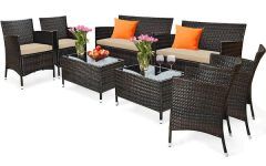 Outdoor Cushioned Chair Loveseat Tables