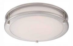 Whisnant Black Integrated Led Frosted Glass Outdoor Flush Mount