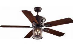 Bronze Outdoor Ceiling Fans with Light