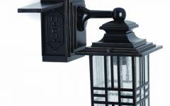 Outdoor Wall Lights with Electrical Outlet
