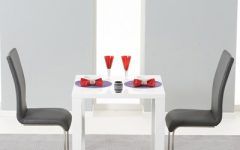 2024 Popular Glossy Gray Dining Tables