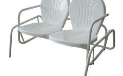 Metal Powder Coat Double Seat Glider Benches