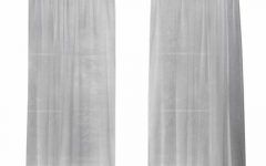 Belgian Sheer Window Curtain Panel Pairs with Rod Pocket