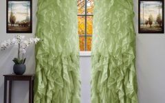 50 The Best Sheer Voile Waterfall Ruffled Tier Single Curtain Panels