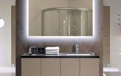 Lighted Wall Mirrors for Bathrooms