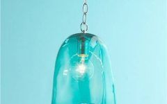 Turquoise Glass Pendant Lights